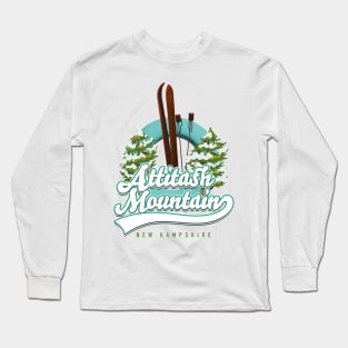 Attitash Mountain New Hampshire Ski logo Long Sleeve T-Shirt